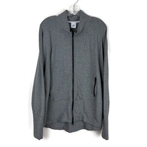Cabi Pivot Zip Up Long Sleeve Jacket in Gray